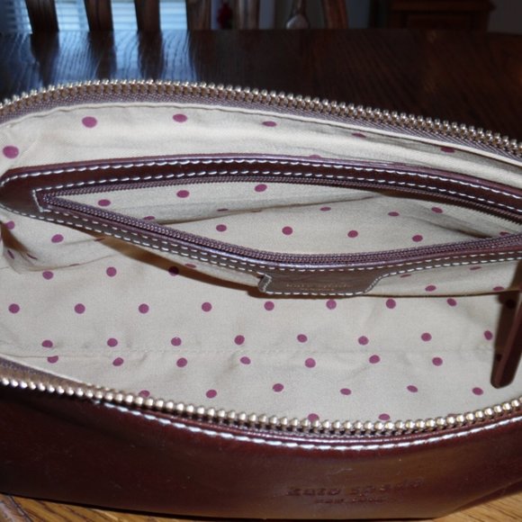 SALE.   Spade Brown Leather Bag.   SALE - Picture 8 of 10